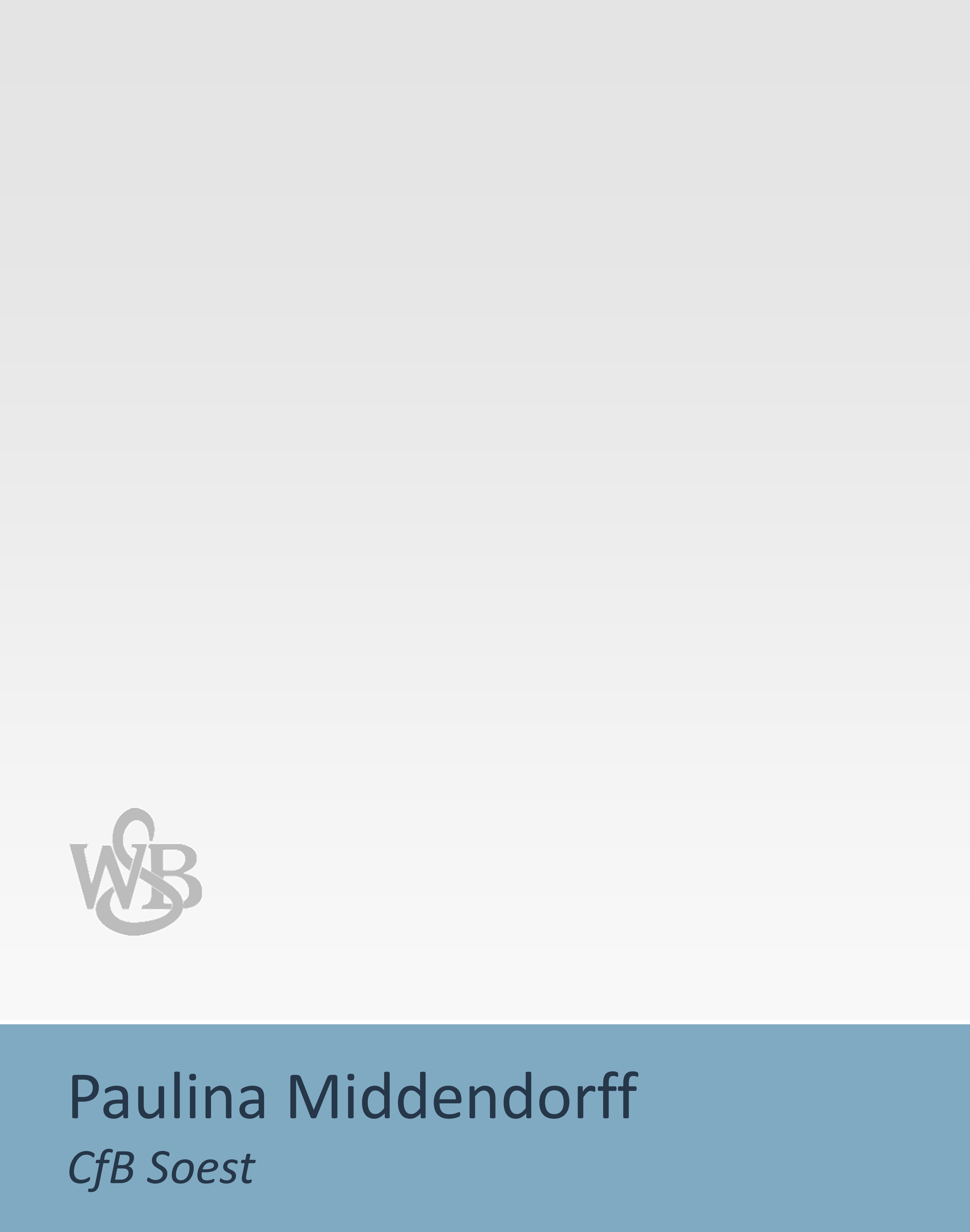 kader portrait Middendorf paulina